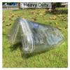 ZHANGQINGXIU Heavy Duty Waterproof Tarp Outdoor Weather Protection Transparent Tarpaulin Cover Thicken PVC Winter Heat Insulated Sheet with Grommets, 3 Sizes (Color : 0.5mm, Size : 270x270cm) view 2