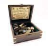 Antique Maritime Nautical Compass Sextant Vintage Marine Astrolabe Ship's Instruments with Wooden Box view 4