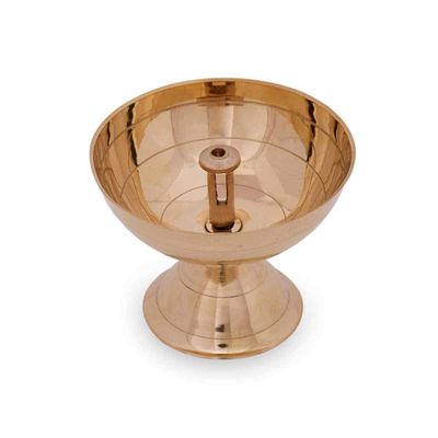 Handmade Decorative Brass Diya Stand for Worship/Religious Pooja Articles