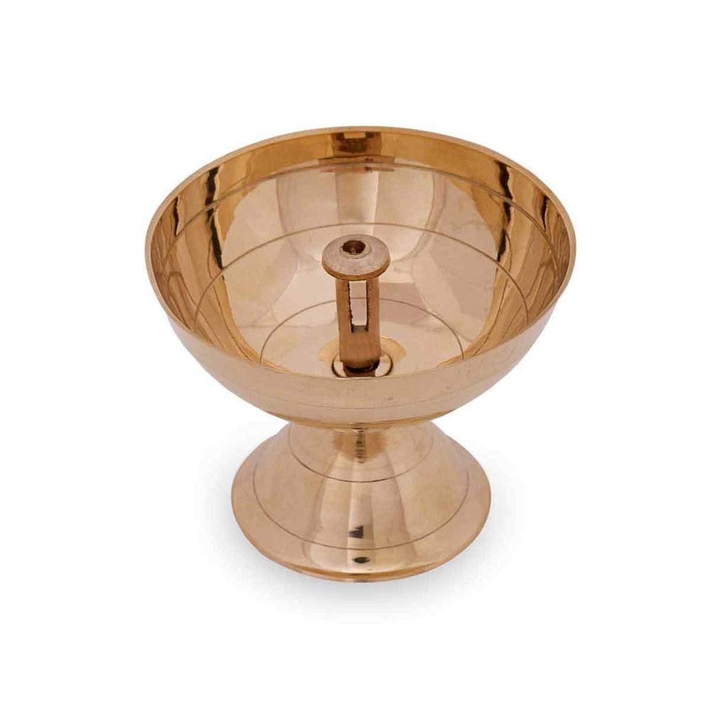 Handmade Decorative Brass Diya Stand for Worship/Religious Pooja Articles