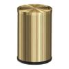 LEASYLIFE 9L/2.4Gal Gold Trash Can,Brass Bathroom Garbae Can with Flipping Lid,Small Brass Garbage Can for Office, Laundry Room,Bedroom,Hotel view 1