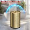 LEASYLIFE 9L/2.4Gal Gold Trash Can,Brass Bathroom Garbae Can with Flipping Lid,Small Brass Garbage Can for Office, Laundry Room,Bedroom,Hotel view 3
