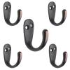 5 Pack Piece Single Prong Robe Hook, Farmhouse 1.8 Inch Coat Hooks Oil-Rubbed Bronze view 1
