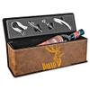 Customized Leatherette Single Wine Box with Tools, Personalized Your Own Box, Christmas Gift, New Year, Fathers Day Present view 1