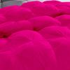 100% Organic Cotton Pinch Pleated Comforter with 2 Pillow,500 GSM Ultra-Soft Goose Down with 4 Corner Tabs Beautiful Pinch Pleat Baffle Box Design,Light Weight Comforter(Twin/TwinXL -Hot Pink) view 3