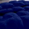100% Organic Cotton Pinch Pleated Comforter with 2 Pillow,500 GSM Ultra-Soft Goose Down with 4 Corner Tabs Beautiful Pinch Pleat Baffle Box Design,Light Weight Comforter(Twin/TwinXL -Royal Blue) view 3