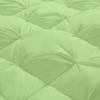100% Organic Cotton Pinch Pleated Comforter with 2 Pillow,500 GSM Ultra-Soft Goose Down with 4 Corner Tabs Beautiful Pinch Pleat Baffle Box Design,Light Weight Comforter(Cal-King/King-Sage Green) view 3