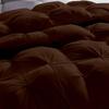 100% Organic Cotton Pinch Pleated Comforter with 2 Pillow,500 GSM Ultra-Soft Goose Down with 4 Corner Tabs Beautiful Pinch Pleat Baffle Box Design,Light Weight Comforter(Twin/TwinXL - Brown) view 3