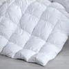 100% Organic Cotton Pinch Pleated Comforter with 2 Pillow,500 GSM Ultra-Soft Goose Down with 4 Corner Tabs Beautiful Pinch Pleat Baffle Box Design,Light Weight Comforter(Twin/TwinXL -White) view 2