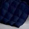 100% Organic Cotton Pinch Pleated Comforter with 2 Pillow,500 GSM Ultra-Soft Goose Down with 4 Corner Tabs Beautiful Pinch Pleat Baffle Box Design,Light Weight Comforter(Cal-King/King-Navy) view 2