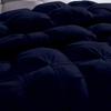 100% Organic Cotton Pinch Pleated Comforter with 2 Pillow,500 GSM Ultra-Soft Goose Down with 4 Corner Tabs Beautiful Pinch Pleat Baffle Box Design,Light Weight Comforter(Cal-King/King-Navy) view 3