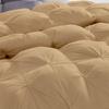 100% Organic Cotton Pinch Pleated Comforter with 2 Pillow,500 GSM Ultra-Soft Goose Down with 4 Corner Tabs Beautiful Pinch Pleat Baffle Box Design,Light Weight Comforter(Cal-King/King-Taupe) view 3