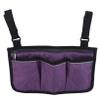 GOMYIE Wheelchair Bag With Pockets Universal Waterproof Armrest Side Bag For Scooter Accessories,Purple view 1