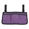 GOMYIE Wheelchair Bag With Pockets Universal Waterproof Armrest Side Bag For Scooter Accessories,Purple view 3