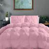 100% Organic Cotton Pinch Pleated Comforter with 2 Pillow,500 GSM Ultra-Soft Goose Down with 4 Corner Tabs Beautiful Pinch Pleat Baffle Box Design,Light Weight Comforter(Cal-King/King-Baby Pink) view 1