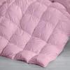 100% Organic Cotton Pinch Pleated Comforter with 2 Pillow,500 GSM Ultra-Soft Goose Down with 4 Corner Tabs Beautiful Pinch Pleat Baffle Box Design,Light Weight Comforter(Cal-King/King-Baby Pink) view 2