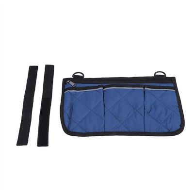GOMYIE Wheelchair Bag With Pockets Universal Waterproof Armrest Side Bag For Scooter Accessories,Navy Blue