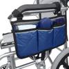 GOMYIE Wheelchair Bag With Pockets Universal Waterproof Armrest Side Bag For Scooter Accessories,Navy Blue view 2