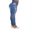 Andongnywell Women's High Rise Stretch Slim Fit Jeans Skinny Fit Long Stretchy Denim Pants with Pockets Trousers (Blue 1,Small) view 3