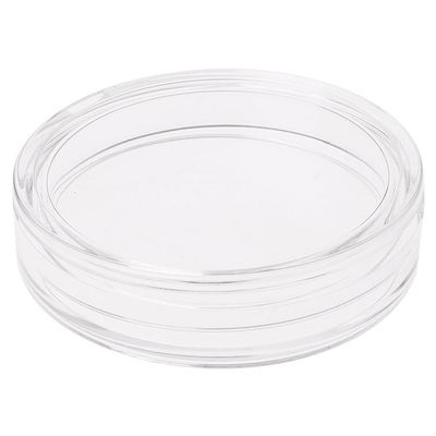 MOMOJIA 38.6mm Clear Round Acrylic Coin Capsule Storage Box Holder Case for Silver 2 oz