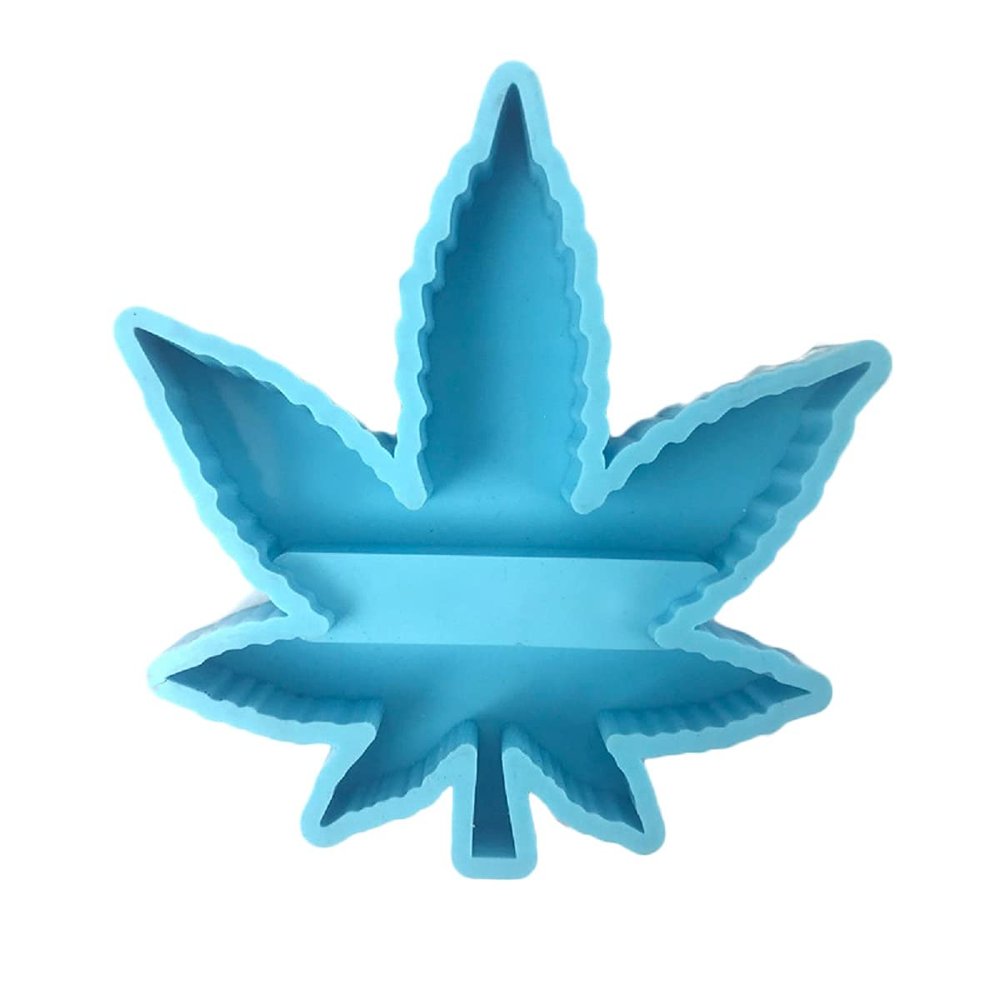 Xidmold Business Card Holder Mold Card Storage Silicone Epoxy Resin Mold Jewelry Making Tool Polymer Clay Mould Handmade Crafts Table Desktop Decorations Office Desk Ornaments (Maple Leaf)