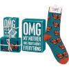 Primitives by Kathy Omg My Mom Was Right About Everything Home Dcor Sign And Sock Gift Set view 2