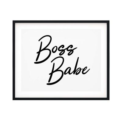 Designs ByLITA Boss Babe 5 x 7 UNFRAMED Print Inspirational Wall Art