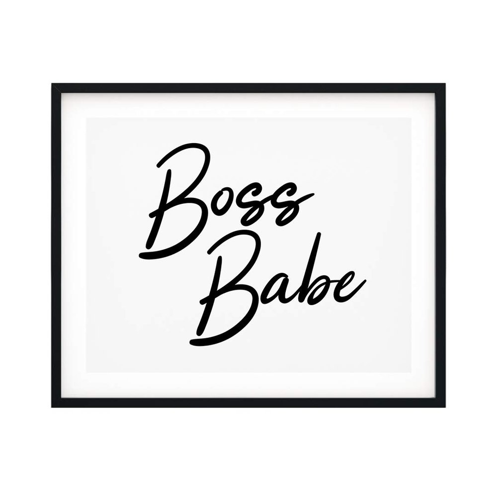 Designs ByLITA Boss Babe 5 x 7 UNFRAMED Print Inspirational Wall Art