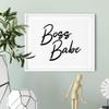 Designs ByLITA Boss Babe 5 x 7 UNFRAMED Print Inspirational Wall Art view 2