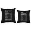 Hustle Nutrition Facts Hustle Hard Hip Hop Christmas Gift Throw Pillow view 3