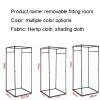 YXYECEIPENO Mobile Fitting Room Simple Locker Room Track Activity Changing Room Floor Display Rack Bold Environmental Protection Pipe, Stable and Reliable Suitable for Clothing Store, Office view 2
