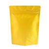 100 Double-Sided Color Stand-Up Food Storage Aluminum Mylar Resealable Pouch (6.3" x 9.1", Matte Gold Standup Bag) view 1