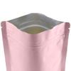 100 Double-Sided Color Stand-Up Food Storage Aluminum Mylar Resealable Pouch (5.1" x 7.1", Matte Pink Standup Bag) view 2