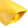 100 Double-Sided Color Stand-Up Food Storage Aluminum Mylar Resealable Pouch (7.9" x 11.4", Matte Gold Standup Bag) view 4
