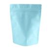 100 Double-Sided Color Stand-Up Food Storage Aluminum Mylar Resealable Pouch (6.3" x 9.1", Matte Blue Standup Bag) view 1