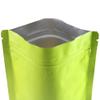 100 Double-Sided Color Stand-Up Food Storage Aluminum Mylar Resealable Pouch (7.9" x 11.4", Matte Green Standup Bag) view 2