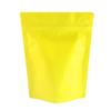 100 Double-Sided Color Stand-Up Food Storage Aluminum Mylar Resealable Pouch (7.9" x 11.4", Matte Yellow Standup Bag) view 1
