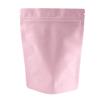 100 Double-Sided Color Stand-Up Food Storage Aluminum Mylar Resealable Pouch (7.9" x 11.4", Matte Pink Standup Bag) view 1