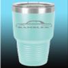 1965-69 AMC Rambler 30oz Stainless Steel Tumbler w/Clear Lid seafoam view 1