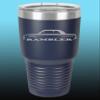 1965-69 AMC Rambler 30oz Stainless Steel Tumbler w/Clear Lid navy view 1