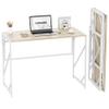 Elephance Folding Desk Writing Computer Desk for Home Office, No-Assembly Study Office Desk Foldable Table for Small Spaces view 1