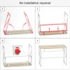Elephance Folding Desk Writing Computer Desk for Home Office, No-Assembly Study Office Desk Foldable Table for Small Spaces view 4