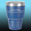 1965-69 AMC Rambler 30oz Stainless Steel Tumbler w/Clear Lid royal view 1