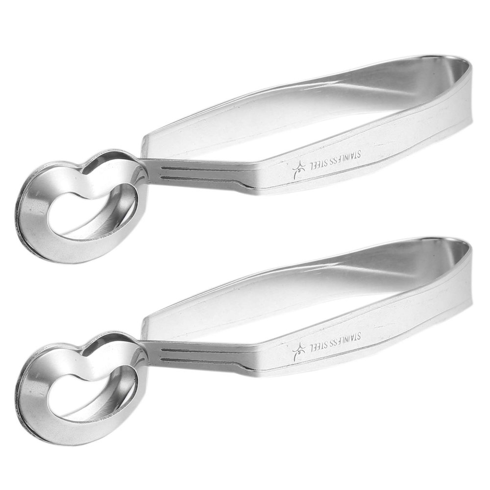 2pcs Stainless Steel Snail Tongs for Escargot Serving Ergonomic Grip Design for Dining Parties and Bbqs Pickup and Stylish