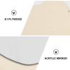 Beaupretty 1pc Acrylic Makeup Mirror for Bathroom Lightweight Wall-Mounted Cosmetic Mirror Simple Design for Home Decor and Photo Props view 2