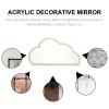 Beaupretty 1pc Acrylic Makeup Mirror for Bathroom Lightweight Wall-Mounted Cosmetic Mirror Simple Design for Home Decor and Photo Props view 3