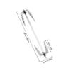 DOITOOL Stainless Steel Air Fryer Rotisserie Fork 9.82 in Silver view 2