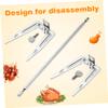 DOITOOL Stainless Steel Air Fryer Rotisserie Fork 9.82 in Silver view 3