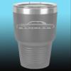 1965-69 AMC Rambler 30oz Stainless Steel Tumbler w/Clear Lid grey view 1