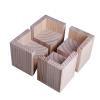 Mid-Century Modern Sofa Legs,Chair Replacement Legs,Solid Wood Square Groove Furniture Legs Risers,Pine Height Dining Table Legs,for Children's Bed,DIY Desk Etc,4 Packs (7x7x8cm/2.76x2.76x3.15in) view 1
